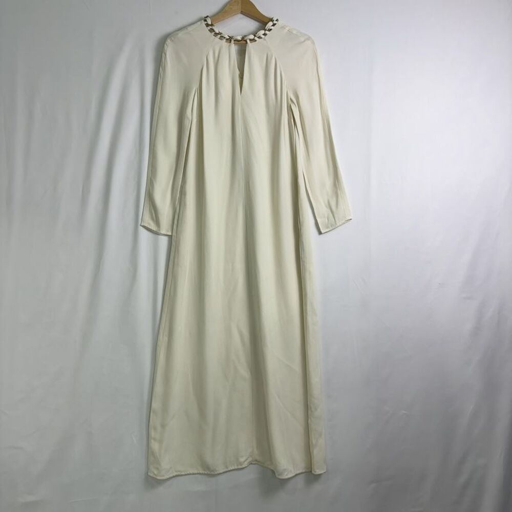 Zimmermann Cream Maxi Dress with Gold Chain Detail Brand New 0P - Picture 3 of 7